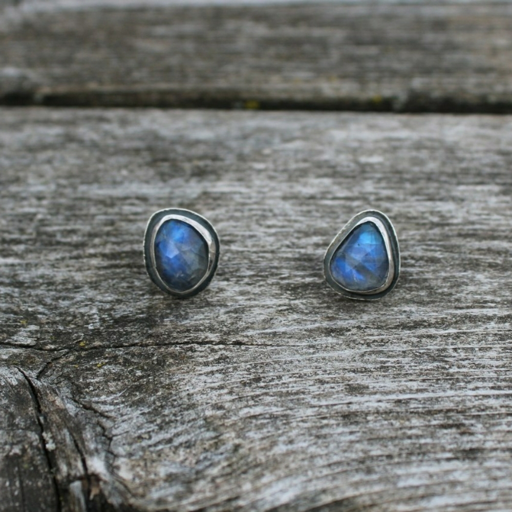Moonstone Stud Earrings